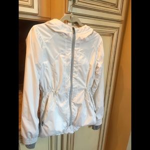 Lululemon white jacket with hood
